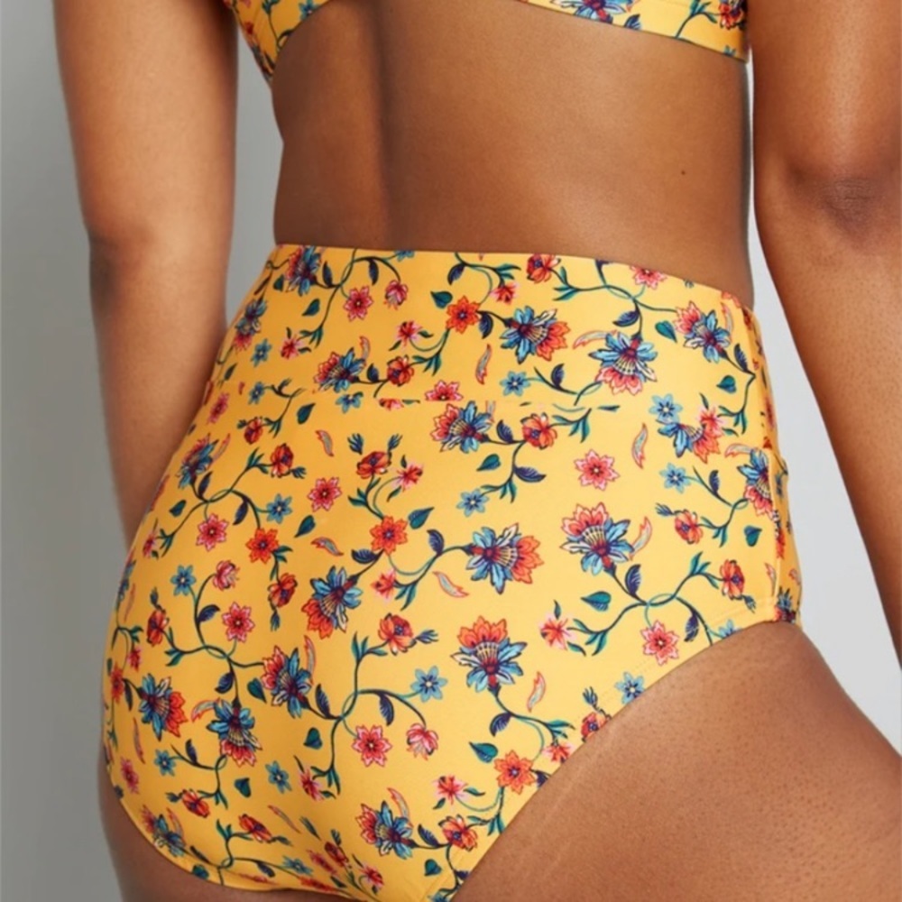 (B21) NEW ModCloth The Sara High-Waisted Bikini Bottom ONLY, Sz 2X, NWT - Picture 5 of 13